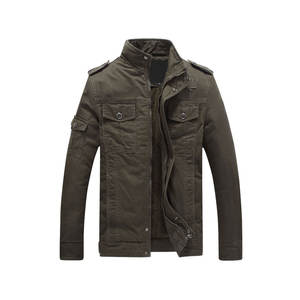 แจ็คเก็ตบอมเบอร์ไนลอนผู้ชายแบบสั่งทำพิเศษ สไตล์วินเทจ ปักลาย คอตั้ง ซิปปิด ผ้าเดนิมฟอก สำหรับฤดูหนาว - Product Image 1
