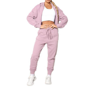 Nouveau 2022 Crop Hoodies All Over Print Femmes Simple Casual Sports Crop street wear Hoodies femmes Sweats - Product Image 2