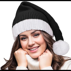 Hip Hop estilo adulto Navidad Santa Cap no tejido rojo Santa regalo sombrero para fiestas - Product Image 5