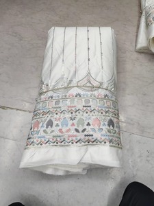 Tela de Satén Dobby de Punto de Peso Medio Antiestática (Seda/Algodón) para Vestidos de Novia y de Noche, Exportador Indio - Product Image 6