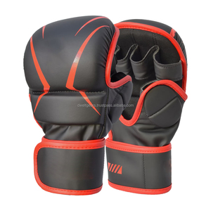 High Quality Sanda MMA Boxing Shooter Gloves PU Leather Breathable Hook Loop Closure for Wrist Fight Training OEM Custom - Product Image 4