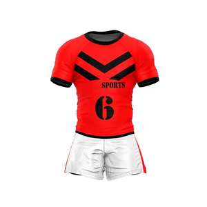 Venta caliente camiseta de rugby personalizada/uniforme de Jersey corto al por mayor nuevos conjuntos de impresión por sublimación estilo popular - Product Image 1