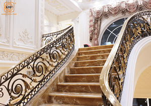 Barandilla de Escalera de Hierro Forjado Resistente al Agua y Duradera, Superficie Resistente al Óxido para Interiores, Materiales de Alta Calidad para Proyectos de Interiores de Villas. - Product Image 2