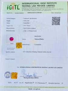 Rubis naturel de qualité AAA certifié IGITL, taille ovale, 4,48 carats, pierre précieuse avec un lustre superbe, coupe parfaite, disponible à prix avantageux - Product Image 6