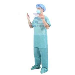 Traje de fregado médico no tejido Trajes de fregado uniforme para médicos y enfermeras - Product Image 2