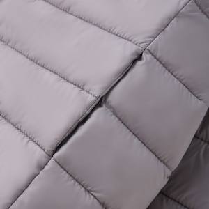 Kadın İnce Yalıtımlı Kaban Düğmeli Kapatma, Temiz Yaka Tasarımı - Product Image 4