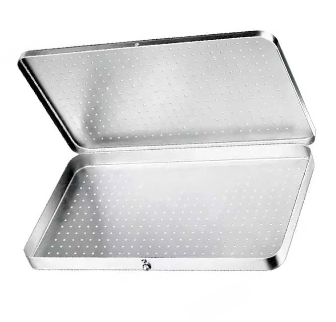 Professional High-Quality Stainless-Steel Sterilization Tray Needle case Perforated Surgical Holloware Instruments