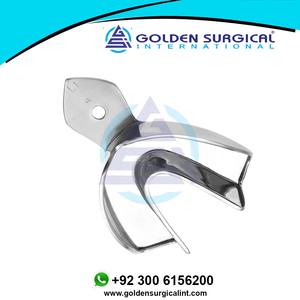Instrumento de Odontología, Bandeja de Impresión Grande y Sólida para Consultorio Dental, Inferior |   Bandejas de Impresión para Prótesis Dentales Completas - Product Image 3
