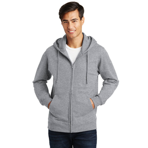 Sudadera con Capucha Completa para Hombre, 100% Algodón, Tejida, Temporada Primavera-Invierno, Nueva Tendencia, Holgada, Informal, de Manga Larga, Térmica, Bordada, Lisa - Product Image 1