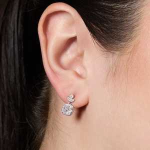 Boucles d'oreilles pendantes en argent 92,5, accessoire de mode 191547 - Product Image 3