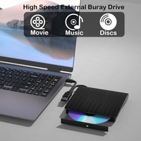 Unidad Externa USB 3.0 Tipo C de Alta Calidad, Reproductor de CD/DVD Portátil, Grabador para Laptop y Computadora de Escritorio, Plug & Play para Windows, Mac y Linux