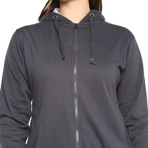 Prix de gros Sweats à capuche décontractés de haute qualité pour femmes couleur noire vierge personnalisée pour femmes pulls en coton coréen - Product Image 6
