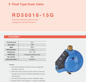 Rfs loạt RD50016-15 cao nhôm tự động xả mà không cần quản lý con người NBR con dấu vật liệu nước Float loại cống van - Product Image 5