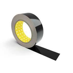 Vector Cinta de Marcado de Suelo, autoadhesiva, 75mm, Negra - LGV75-06 - Product Image 1