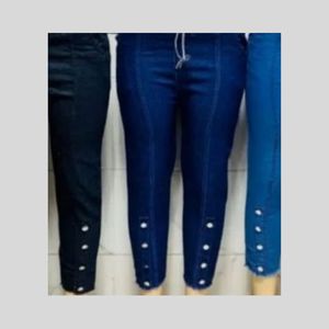 กางเกงยีนส์ทรงดินสอสำหรับสาวๆ ดีไซน์ทันสมัย ระบายอากาศได้ดี เป็นมิตรกับสิ่งแวดล้อม ทรงเข้ารูป สไตล์ลำลอง เหมาะสำหรับงานปาร์ตี้ ให้ลุคเทรนดี้ที่สมบูรณ์แบบ - Product Image 1