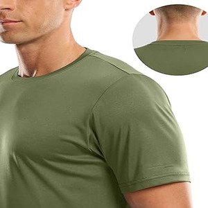 เสื้อยืดผ้าโพลีเอสเตอร์ระบายอากาศได้ดีสำหรับผู้ชายเสื้อยืดแห้งเร็วสำหรับใส่เล่นกีฬากำหนดได้เอง100% - Product Image 4