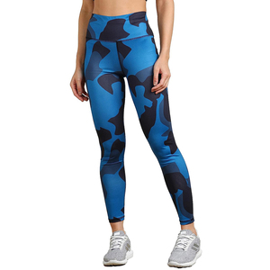 Pantalon de fitness taille haute pour femmes vêtements de sport sans couture entraînements de course Leggings de sublimation collants avec conception et taille personnalisées - Product Image 1