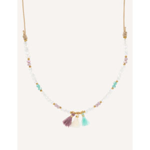 CUCOCUCA Collana girocollo fatta a mano 128250350 con cristalli e perline macramè, opzioni multicolori, regolabile per uso quotidiano, spedizione UE in 48 ore - Product Image 2