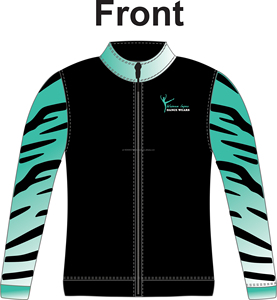 Vestes d'échauffement pour la danse, vêtements d'entraînement pour adultes, vêtements de danse de qualité supérieure, veste d'équipe de cheerleading, nylon/polyester, longue - Product Image 1