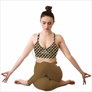 Conjuntos de Yoga de 2 Piezas Ecológicos para Mujer, con Leggings Transpirables y Sujetador Deportivo, para Gimnasio, Running, Yoga y Fitness - Product Image 1