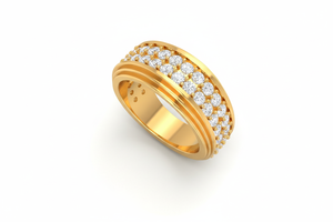 แหวนเพชรทรงโมเดิร์นสำหรับผู้ชาย - Product Image 3