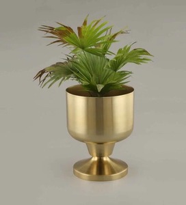 Florero de Metal gris de último diseño, nuevo diseño para decoración elegante del hogar, centro de mesa de boda, mesa de oficina, decoración interior - Product Image 4