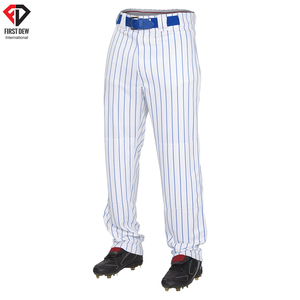 Vêtements d'équipe personnalisés pour hommes, vente en gros, couleur unie, sublimation imprimée, nouveau Design, pantalon de Baseball 100% Polyester pour hommes - Product Image 5