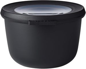 メパル マルチボウル シルラ プラスチック食品保存容器 密閉蓋付き 冷蔵庫/冷凍庫/電子レンジ対応-<span class=keywords><strong>500ml</strong></span> ノルディックブラック スタッカブル - Product Image 1