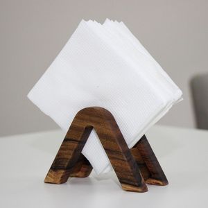 Magnifique porte-serviettes en bois moderne de luxe fait à la main pour cuisines élégantes, cafés, tables à manger, mariages, décoration de la maison - Product Image 2
