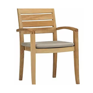 Sillas de ocio de madera maciza de teca para sala de estar, comedor y exteriores, tamaños personalizados, Color de madera Natural para muebles de apartamento - Product Image 1