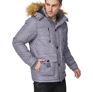 Parka de Invierno para Hombre de Alta Calidad, Gruesa, Cálida, Cortavientos, Informal, con Cuello Alto, Estilo Urbano, Disponible en Talla Mediana - Product Image 2