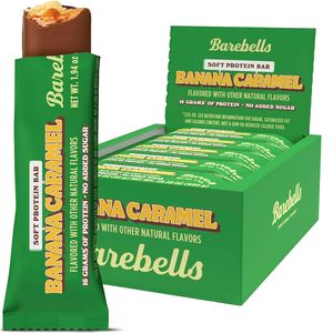 Barebells Soft <b>Protein</b> Bars Banana Caramel - 12 Bars (1 pack of 12) - Product Image 1