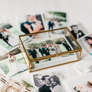 Mini boîte en verre à cadre métallique en forme de rectangle doré nouvelle boîte à bijoux décorative pour la maison support pour mariage bijoux décoratifs pour la maison - Product Image 3