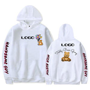 Sudadera con Capucha de Felpa Francesa Gruesa para Hombre, con Bordado de Letras en 3D, Diseño Sólido, Sudadera de Chenilla Bordada Personalizada - Product Image 1