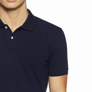 Chemises de golf pour hommes à manches courtes les plus vendues, coupe ajustée, vêtements décontractés en noir, motif uni pour polos - Product Image 5
