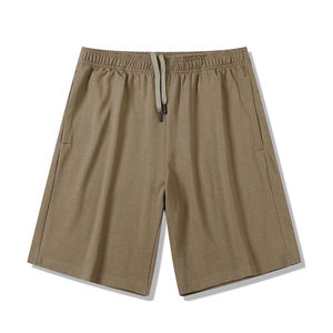 Pantalones cortos de algodón de alta calidad para hombre, ropa de calle con cintura elástica, pantalones cortos informales para hombre, pantalones cortos de tela de felpa francesa de algodón 330G - Product Image 3