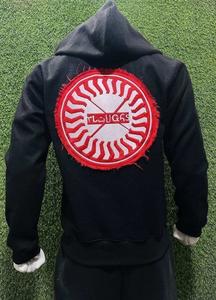 เสื้อมีฮู้ดของผู้ชายผ้าฝ้ายออร์แกนิกเสื้อสวมหัวมีฮู้ดปัก3D แบบ OEM 100% - Product Image 2