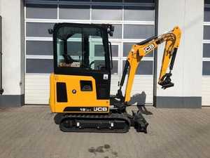 รถขุดขนาดเล็ก JCB 19C-1 แบบมีห้องโดยสาร รถตีนตะขาบขนาดกะทัดรัด สีเหลือง น้ำหนัก 1.9 ตัน บุ้งกี๋แบบถัง  เครื่องยนต์ Kubota อุปกรณ์ก่อสร้าง - Product Image 4