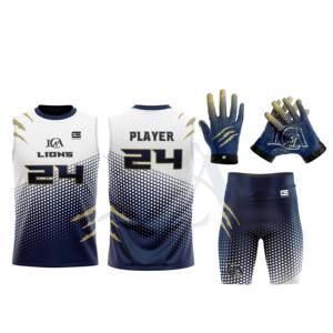 ชุดกระชับกล้ามเนื้อฟุตบอลเยาวชน7v7 22ชิ้นเครื่องแบบ7on7พิมพ์ลายเทคนิค7ใน7ชุดเครื่องแบบฟุตบอลสไตล์อเมริกัน - Product Image 6