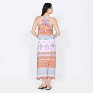 Ropa de resort de Bali personalizada para mujer, Vestido corto informal de rayón 100%, ropa de calle transpirable, ropa de verano al por mayor, patrón impreso - Product Image 5