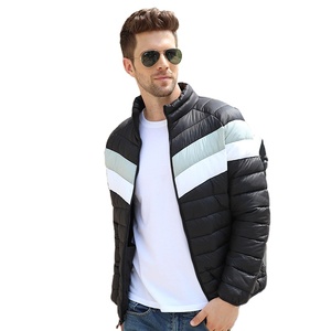 Chaqueta Acolchada de Poliéster para Hombre, Estilo Personalizado 2024, Cálida, Resistente al Viento, Cómoda, con Cuello Alto y Capucha, a la Moda - Product Image 1