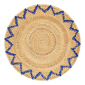 เสื่อรองจานหวายสีเหลืองแบบทำมือทรงกลมทำด้วยมือผ้าปูโต๊ะอาหารเป็นมิตรต่อสิ่งแวดล้อมตกแต่งโต๊ะรับประทานอาหารจากผู้ผลิตในเวียดนาม - Product Image 3