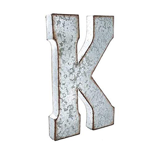 Metal Etched <b>Letter</b> A - Product Image 5