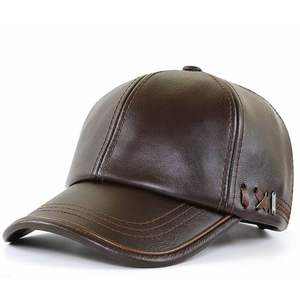 Personnalisé 100% PU cuir sport en plein air voyage chapeau avec Plaid automne hiver parasol pour hommes dentelle tissu classique - Product Image 2