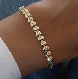 Pulseras de hoja chapadas en oro y plata de 7 pulgadas y 8 pulgadas, pulsera de mujer helada, joyería de Hip Hop, regalos de cumpleaños para ella, regalos de aniversario - Product Image 3