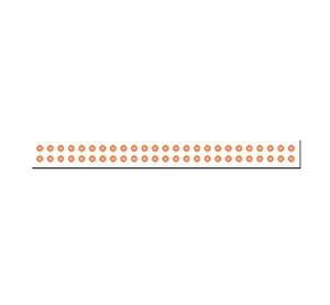 Connecteur de carte à carte SMM‑125‑01‑L‑D à passage direct, pas de 2,0 mm, 50 positions - Product Image 3