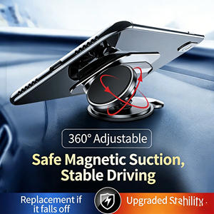 Support magnétique pour téléphone de voiture, fixation sur grille d'aération, aimant puissant, support universel pour smartphone, clip pour tableau de bord - Product Image 5