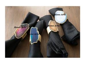 Designer Gold Color <b>Resin</b> Napkin <b>Ring</b> Customized Size And Shape Napkin <b>Ring</b> From Best Exporter In India - Product Image 5