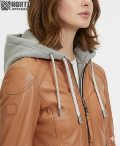 Chaquetas de piel auténtica totalmente personalizadas para mujer, hechas en Sialkot, Pakistán, chaqueta de piel personalizada para mujer - Product Image 4