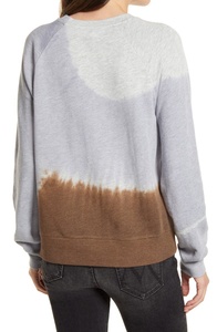 El más nuevo diseño de las mujeres de invierno impreso Tie Dye Fleece de gran tamaño recortado en forma de corazón Logo frontal sudadera - Product Image 2